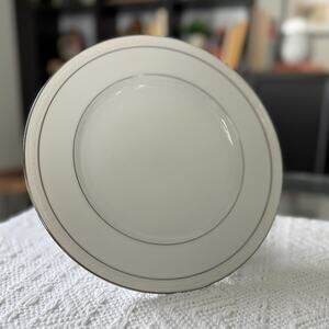 Vintage Noritake White Scapes Stoneleigh Dinner Plate – Set of 2